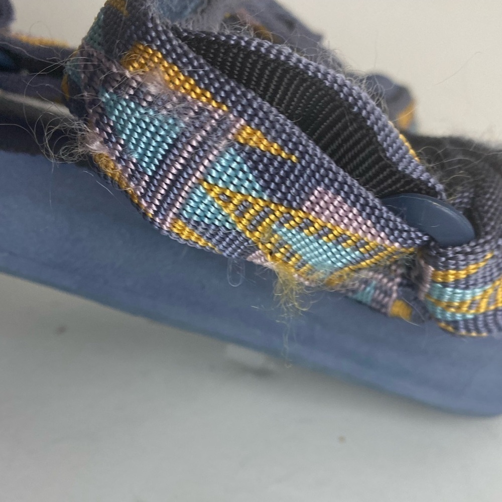 Teva Women Mosaic Indigo Universal Outdoor Sandals Flats shoes sz 6 - Picture 7 of 8